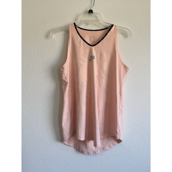 Nike Women's Peachy Pink Dri Fit Sleeveless Workout Tank Top Size Medium - Picture 1 of 7